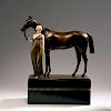 Grecian leading a mare', 1920s