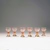 Six liquor glasses from the 'Chrysanthemes' set, 1903