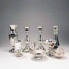 Mixed lot of silvered glass, 2nd half of the 19th century