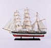 Model three-masted barque 'Marco Polo'
