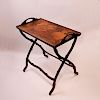 Folding table with tray, c. 1910