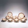 Twelve 'Madeleine' coffee cups and biscuit plates, 1927