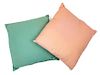 Two Crepe Pillows Width 20 inches.