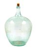 A Large Glass Wine Jug Height 20 1/2 inches.