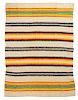 A Hudson Bay Style Striped Blanket 57 x 68 inches.