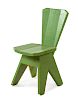 A Studio-Made Green Painted Side Chair Height 31 1/2 inches.