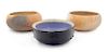 Three Ceramic Bowls Diameter of first 8 1/4 inches.