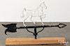 Painted horse weathervane, early 20th c.