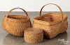 Three assorted baskets, largest - 14" h., 17" w.