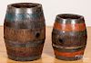 Two oak barrels, 19th c.