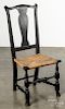 New England Queen Anne rush seat dining chair