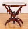 Victorian marble top table, 27 1/4" h., 29 1/2" w