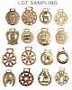 Collection of horse brasses.