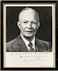 Eisenhower, Dwight D. (1890-1969) Signed and Inscribed Photograph.