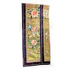 19th century Chinese embroidered silk scarf.