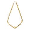 KIESELSTEIN CORD YELLOW GOLD BEAD NECKLACE