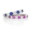TIFFANY & CO. "EMBRACE" SAPPHIRE ETERNITY BAND RINGS