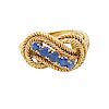 TIFFANY & CO. SAPPHIRE & YELLOW GOLD RING