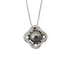 TAHITIAN PEARL, DIAMOND & WHITE GOLD NECKLACE