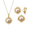 MABE PEARL & YELLOW GOLD SUITE