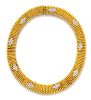 An 18 Karat Yellow Gold and Diamond Necklace, Italian, 107.50 dwts.