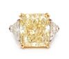 A Platinum, 18 Karat Yellow Gold, Fancy Yellow Diamond and Diamond Ring, Oscar Heyman & Brothers, 8.20 dwts.