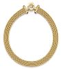 An 18 Karat Yellow Gold and Sapphire Necklace, 80.50 dwts.