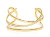 An 18 Karat Yellow Gold and Diamond Cuff Bracelet, Angela Cummings for Tiffany & Co., Circa 1980, 25.25 dwts.