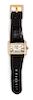 * An 18 Karat Yellow Gold and Diamond Ref. 2602 'Tank Divan XL' Wristwatch, Cartier,