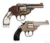 Two Iver Johnson safety hammer double action revolvers