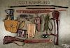 Miscellaneous lot of leather goods