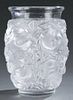 Lalique Bagatelle art glass vase.