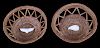 Tlingit Inuit Spruce Root & Ivory Fetish Baskets