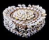 African Ivory Coast Cowrie Shell Tribal Crown