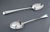 2 Large Sterling Stuffing Spoons