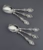 6 Unger Brothers Wave Sterling Teaspoons