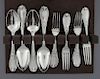 15 Pcs 19th C. Sterling Flatware Incl Whiting