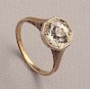 14K Vintage White Sapphire Ring