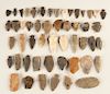 49 Pcs Native American Stone Tools incl Points