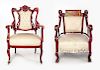 Two Edwardian Arm Chairs