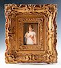 Porcelain Plaque of Queen Louise Signed Wagner