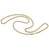 An 18K yellow gold necklace.