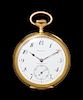 An 18 Karat Yellow Gold Open Face Pocket Watch, Agassiz & Co. for Tiffany & Co.,