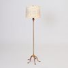 Tiffany Style Patinated Metal Floor Lamp