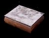 Antique Newport Sterling Silver Wood Jewelry Box