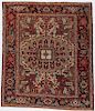 Antique Heriz Rug, Persia: 5' x 5'10''