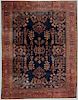 Vintage Mahajaran Sarouk Style Rug, India: 7'11'' x 10'3''