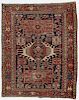 Antique Karadja Rug, Persia: 3'8'' x 4'6''
