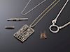 6 Pieces of Estate Jewelry: Sterling, 14K Gold, Diamond