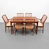 Svend Aage Madsen Dining Table & 6 Chairs